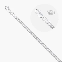Kette / Armband, Silber 925°, Ø 0,6 mm, Breite 2,99 mm