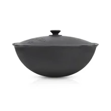 Kasan aus Gusseisen, Deckel aus Aluminiumguss, Runder Boden, Ø 42,5 cm, 12 L