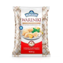 Wareniki, Teigtaschen, mit Kartoffel-Champignonsfüllung, Morozoff, 900 g Wareniki, Teigtaschen, mit Kartoffel-Champignonsfüllung, Morozoff, 900 g