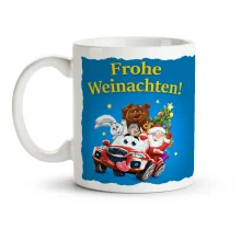 Tasse - Frohe Weihnachten. ZHivotnye v avto, Keramik, 330 ml