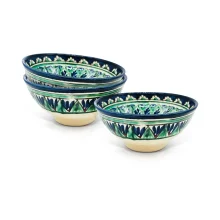 Коса Пиала Мехроб П9 - Риштан, керамика, ручная работа, 500 мл, Ø 15 см х 3 шт.