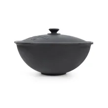 Kasan aus Gusseisen, Deckel aus Aluminiumguss, Flacher Boden