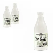 Sauermilcherzeugnis Kefir, 3,8 % Fett, Baltais, 3 х 1 kg