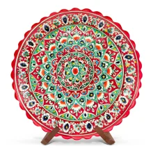 Ляган - КараКалам KR9, Риштан керамика, Ø 37 см Ляган - КараКалам KR9, Риштан керамика, Ø 37 см