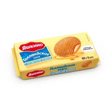 Waffeln - Gollandskie, mit Karamellfüllung, Jaschkino, 165 g