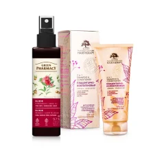 Набор для волос, для сухих и повреждённых волос, шампунь-кондиционер + элексир-спрей Набор для волос, для сухих и повреждённых волос, шампунь-кондиционер + элексир-спрей