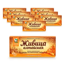 Живица - Алтайская, из смолы лиственницы сибирской с пчелиным воском, 4 шт. х 8 упак.
