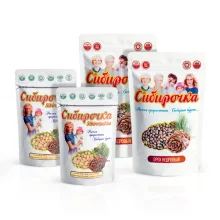 Zedernset - Nüsse 2 х 250 g, Nusskerne 2 х 75 g, aus Sibirien