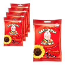 Sonnenblumenkerne geröstet - Babkiny, 5 х 100 g Sonnenblumenkerne geröstet - Babkiny, 5 х 100 g