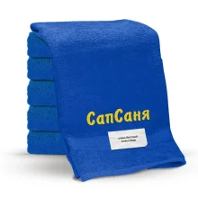 Полотенце - СапСаня, цвет синий, хлопок 100 %