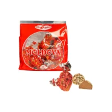 Konfekt - Moldova, mit Waffelkrümel, in kakaohaltiger Fettglasur, Bucuria, 250 g