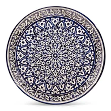 Lagan - KaraKalam blau, Rischtan Keramik, Ø 37 cm