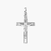 Kreuz Anhänger, Silber 925°, 46 mm