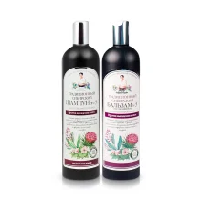 Haar-Set - Sibirisch №3, gegen Haarausfall, Shampoo+Balsam, Rezepte der Oma Agafja Haar-Set - Sibirisch №3, gegen Haarausfall, Shampoo+Balsam, Rezepte der Oma Agafja