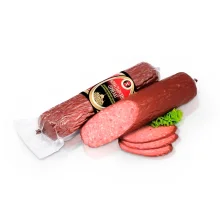 Wurst Serwelat - Monastyrskij, Rind- und Schweinefleisch, Sovetskij Standard, 400 g