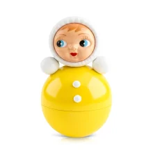 Musikalisches Spielzeug – Stehaufmännchen, gelb, 15 cm