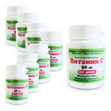 Vitamin C, Kyjiwer Vitaminfabrik, 160 Tabletten х 8