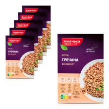 Крупа гречневая в пакетиках, Жменька, 6 х 400 г