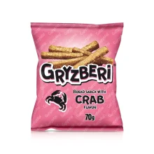 Сухарики - Gryzberi, со вкусом краба, 70 г