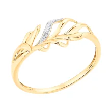 Damenring, Rotgold 585°, Zirkonia