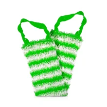 Мочалка банная, цвет светло-зеленый, 12 х 45 см