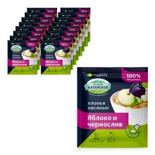 Haferflocken mit Apfel und Pflaumen, Gudwill, 17 х 40 g