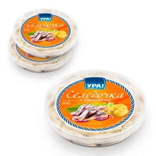 Heringsfilet- K Kartoschke, in Öl, mit Dill, Ura, 3 х 200 g