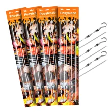 Шампуры - Posylka, нержавеющая сталь 1,5 мм, 50 см, 6 шт., 4 упаковки