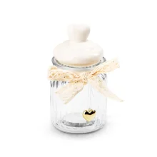 Банка для сыпучих продуктов - Сердечко, с керамической крышкой, 7 х 14 см, 300 мл