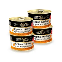 Тушёнка из курицы, крупнокусковая, 4 x 400 г