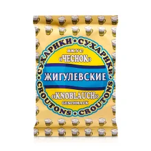 Schwarzbrotcroutons - Zhiguljovskie, mit Geschmack von geröstetem Knoblauch, 50 g    