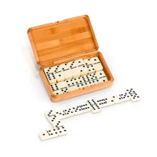 Domino - Astroga, im Holzkasten, 20 x 12 x 4 cm