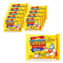 Instant Nudeln - Bistrenjkij Suptschik mit Hühnergeschmack, 10 х 60 g   