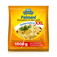 Pelmeni, Teigtaschen - Moya Semia XXL, mit Schweinefleischfüllung, 1,5 kg