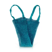 Мочалка - Банный пояс, цвет тёмно-зелёный,12 х 60 см