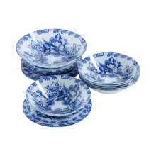 Tafelservice - Blumenstrauß Gschel, Glas, 19 Teile