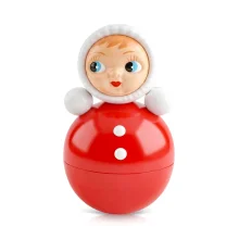 Musikalisches Spielzeug – Stehaufmännchen, Farbe Rot, 15 cm