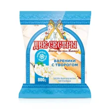 Вареники Две Сестры, с творогом, 800 г