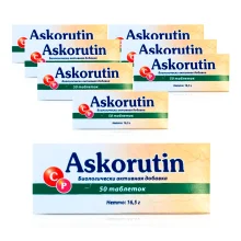 Ascorutin, Kyjiwer Vitaminfabrik, 50 Tabletten х 8