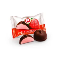 Schokokonfekt - Plombir in Schokolade, mit Erdbeergeschmack, Suvorov, 300 g