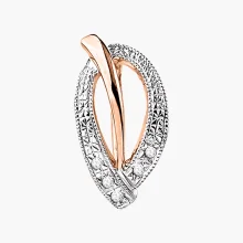 Anhänger, Rot- / Weißgold 585° , Zirkonia, 13 cm