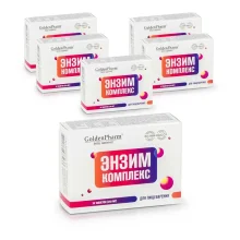 Энзим комплекс, Golden Pharm, 30 таблеток х 6 шт. 
