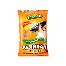 Семечки - Полосатый Великан, жаренные и солёные, Удачные, 250 г