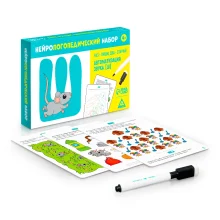 Нейрологопедический набор - Раз - пиши, два - стирай. Автоматизация звука [Ш], 15 карточек, 2 маркера