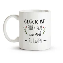 Tasse - Glück ist einen papa, Keramik, 330 ml