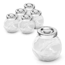 Баночка для специй - Блеск, стекло, 9 х 6,5 х 10 см, 200 мл, 6 шт.