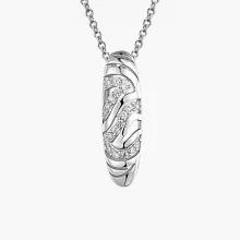 Anhänger, Silber 925°, Zirkonia, 20 mm