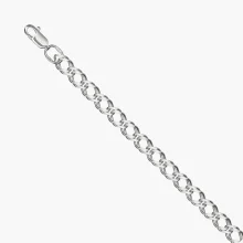 Kette & Armband, Silber 925°, Ø 0,6 mm, Breite 3,92 mm