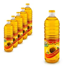 Sonnenblumenöl - Soloto Kubani, unraffiniert, Kubanotschka, 6 x 1 L