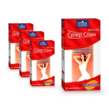 Фиточай - Супер Слим, 30 пакетиков х 2 г х 4 упак. 